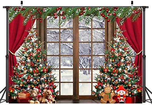 Lofaris חג המולד חורפי חורף חלון חלון תפאורה חורף חג המולד מתנות עץ