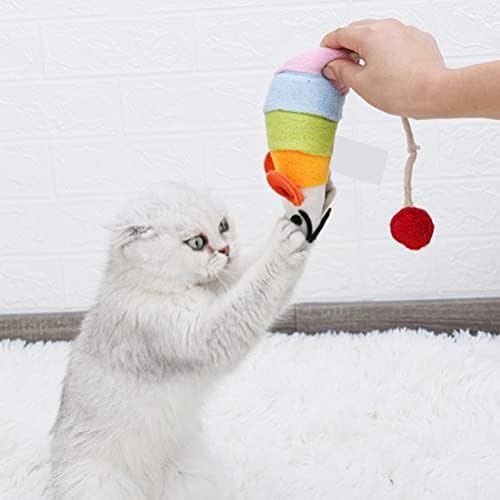 Ipetboom גור לעיסה צעצועי גור צעצועים בקיעת שיניים צעצועים חתולים חתול: צעצועים לחתולים קטיפה עכברים חתולים חמודים חתול חתול לחתוך צעצוע אינטראקטיבי צעצוע חתול לחתולים מקורה וחתלתולים צעצועים בקיעת צעצועים