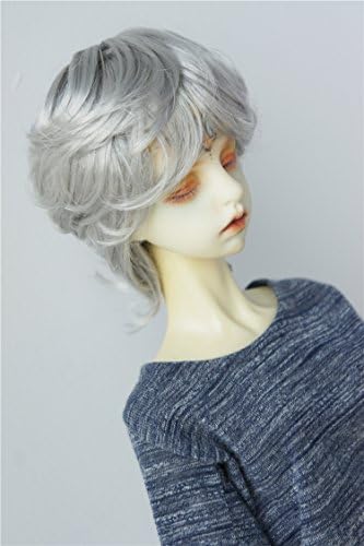 1/3 SD Dod Doll Wigs JD075 8-9 אינץ '21-23 סמ קצר קופידון קופידון מתולתל מוהיר שיער BJD