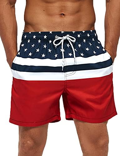 עולם המשי בגד ים לגברים 5 אינץ ' מכנסי שחייה קיץ בגד ים בגדי ים וחוף עם כיסים