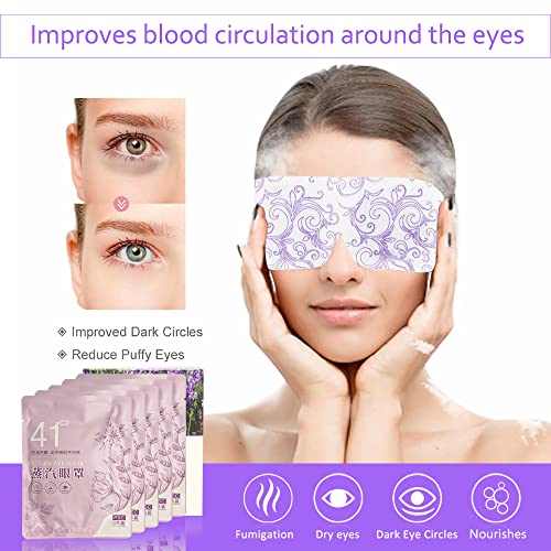 CSFDXD 10 חבילות מסכת עיניים אדים, מסכות עיניים מחוממות עצמיות לא מרוכזות