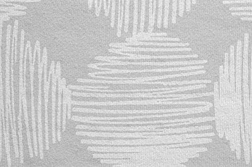 מגבת מחצלת יוגה גיאומטרית של אמבסון, אפקט שרבוט ניטרלי מצויר ביד סגורים עם חזרה סימטרית, זיעה ללא החלקה סופגת יוגה פילאטיס פילאטיס כיסוי כרית אימון, 25 x 70, לבן אפור בהיר