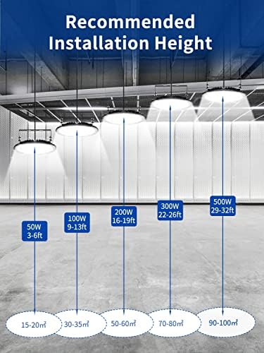 100W UFO LED High Bay Light Lime Warehouse תאורה תעשייתית 20000 לומן 6000-6500K IP54 נורות LED מחסן- נורות LED BAY High- תאורת מפרץ מסחרית לחדר כושר סדנת מפעל למוסך